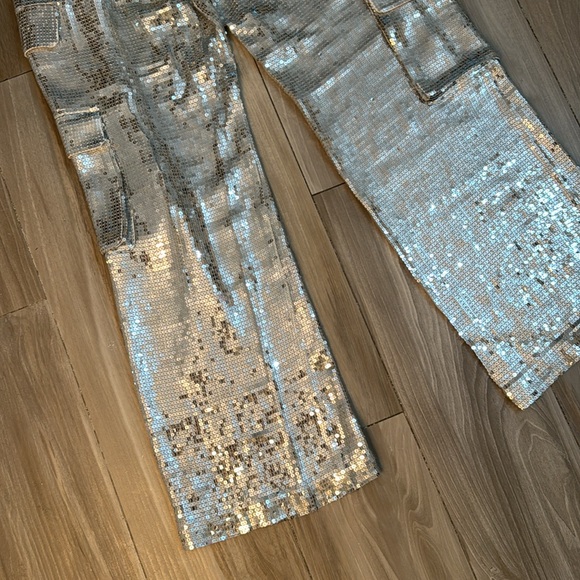 Alice and Olivia Sequin Pants Size 8 - Picture 10 of 13